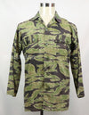 Original Late War Lightweight Tiger Stripe Shirt, thin, scratched, used.