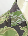 Original Late War Lightweight Tiger Stripe Shirt, thin, scratched, used.