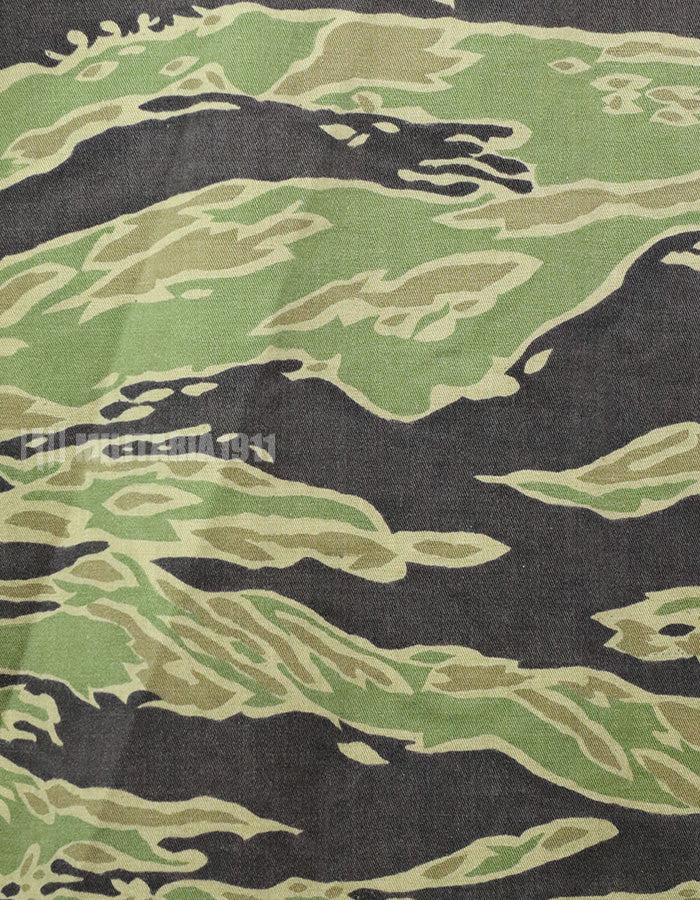Original Late War Lightweight Tiger Stripe Shirt, thin, scratched, used.