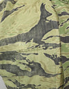 Original Late War Lightweight Tiger Stripe Shirt, thin, scratched, used.
