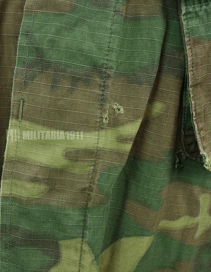 Original US Military USMC 1969 ERDL Jungle Fatigue Jacket, used, used Green leaf