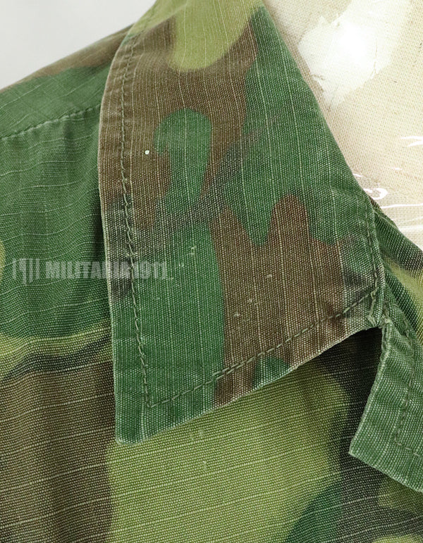 Original US Military USMC 1969 ERDL Jungle Fatigue Jacket, used, used Green leaf