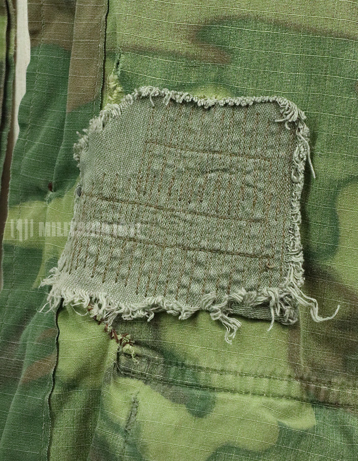 Original US Military USMC 1969 ERDL Jungle Fatigue Jacket, used, used Green leaf
