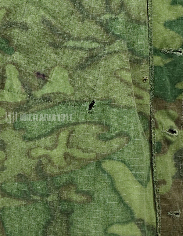 Original US Military USMC 1969 ERDL Jungle Fatigue Jacket, used, used Green leaf