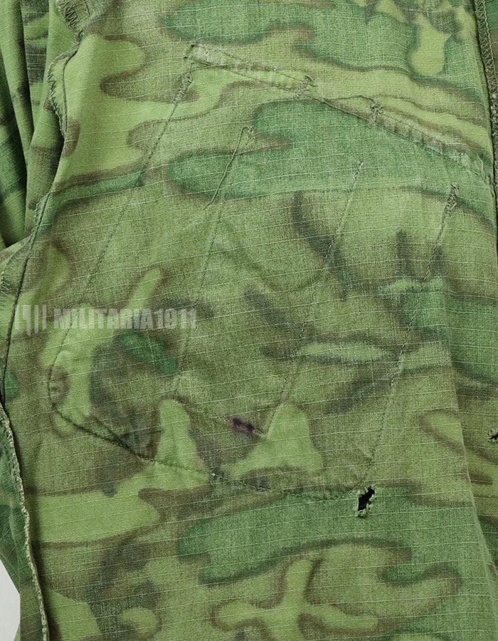 Original US Military USMC 1969 ERDL Jungle Fatigue Jacket, used, used Green leaf