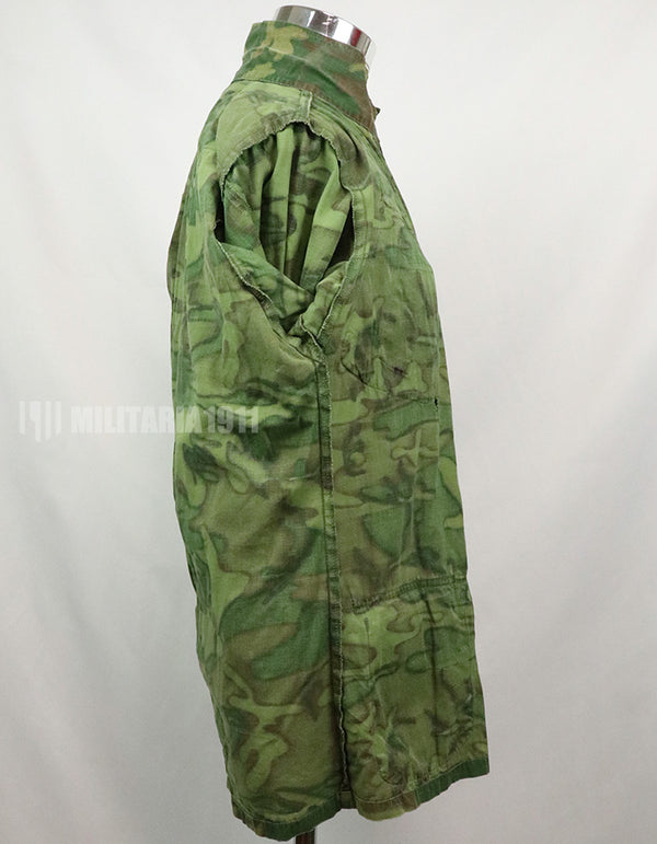 Original US Military USMC 1969 ERDL Jungle Fatigue Jacket, used, used Green leaf
