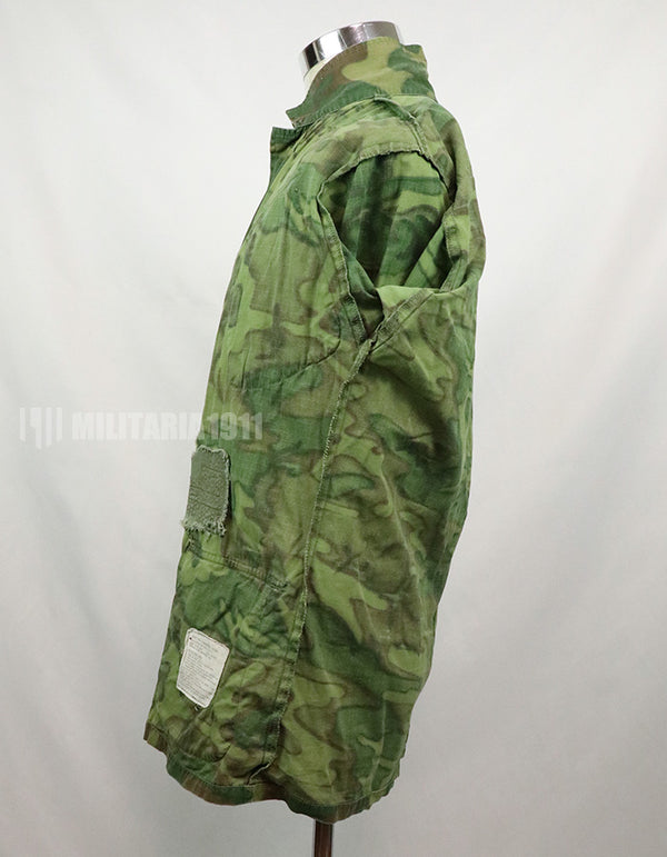 Original US Military USMC 1969 ERDL Jungle Fatigue Jacket, used, used Green leaf