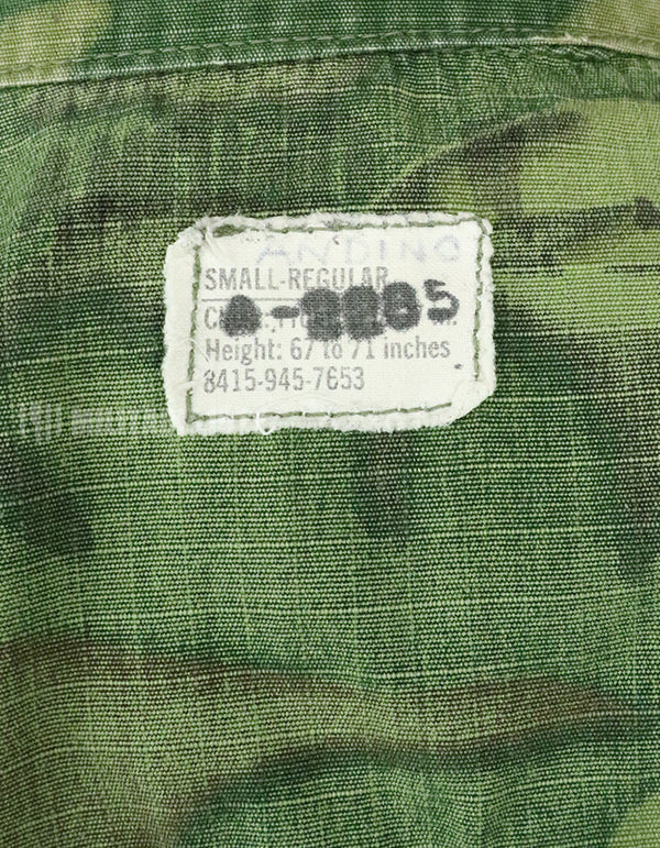 Original US Military USMC 1969 ERDL Jungle Fatigue Jacket, used, used Green leaf