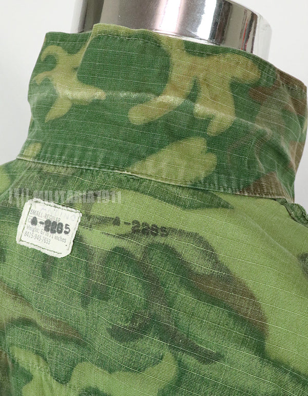 Original US Military USMC 1969 ERDL Jungle Fatigue Jacket, used, used Green leaf
