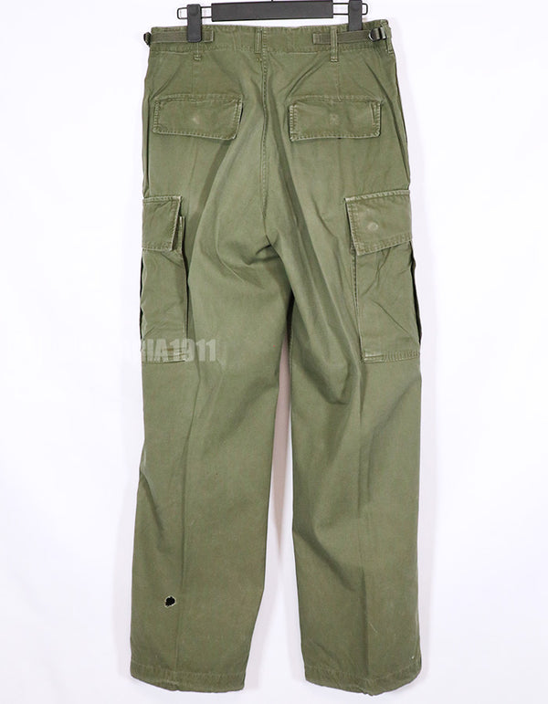 実物　ジャングルファティーグパンツ　3rd モデル　ノンリップストップ生地　中古品