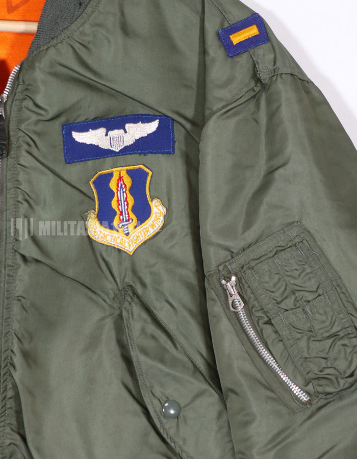 Real 1972 USAF L-2B Flight Jacket with insignia (retrofitted)