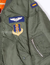 Real 1972 USAF L-2B Flight Jacket with insignia (retrofitted)