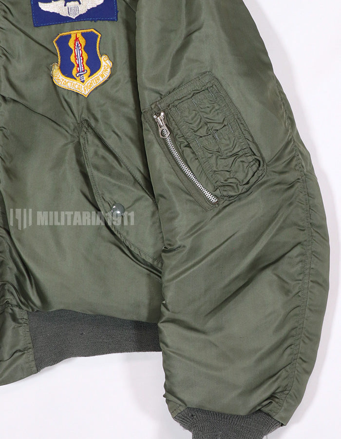 Real 1972 USAF L-2B Flight Jacket with insignia (retrofitted)