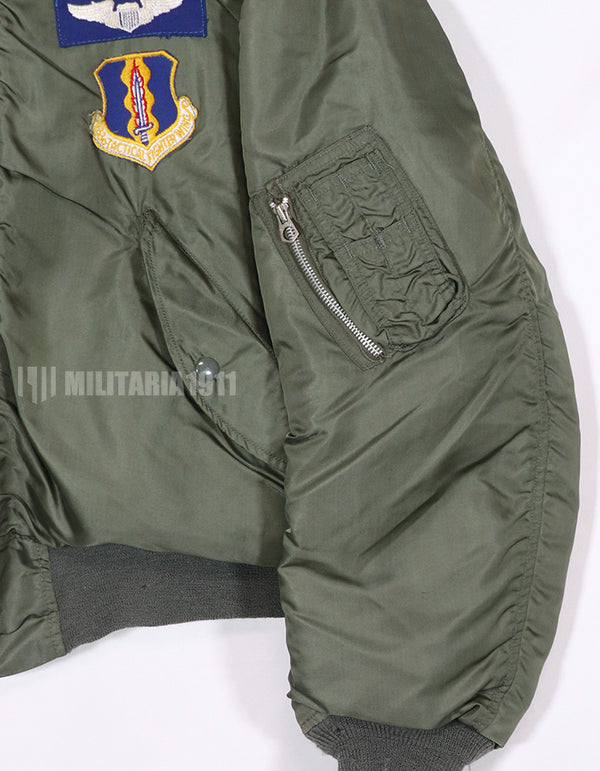 Real 1972 USAF L-2B Flight Jacket with insignia (retrofitted)