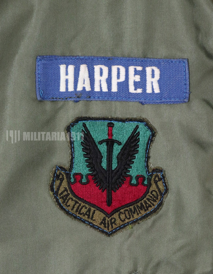 Real 1972 USAF L-2B Flight Jacket with insignia (retrofitted)
