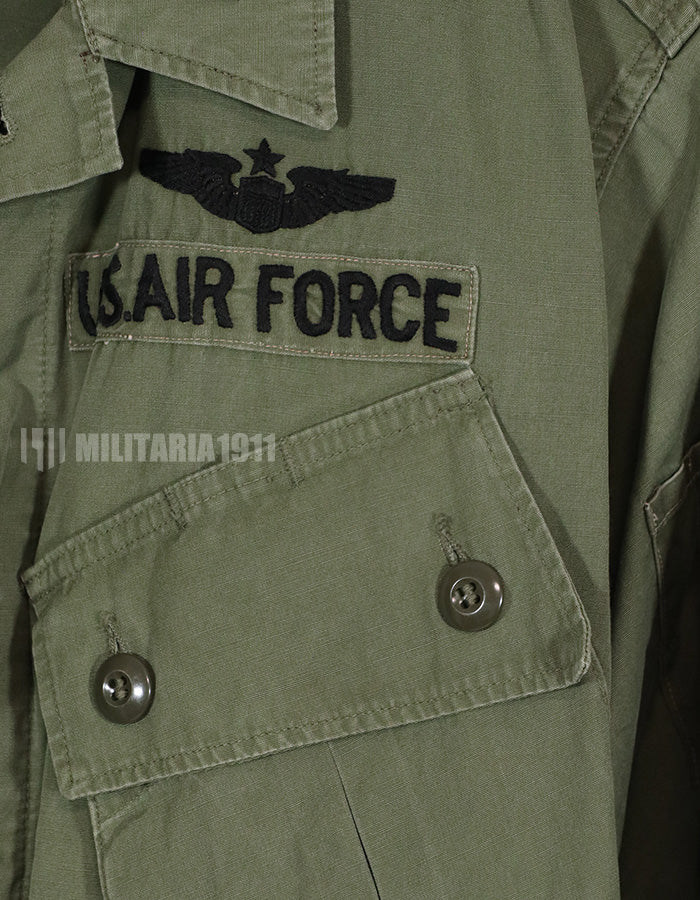 実物　1964年会計　1st Model ジャングルファティーグ　ジャケット　USAF パッチ付き（初付け）　