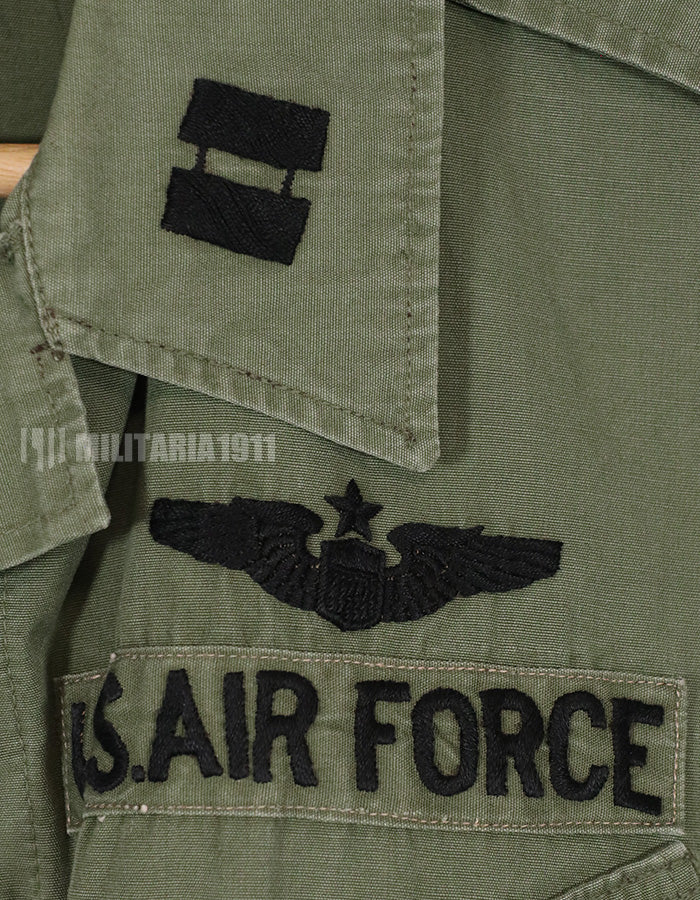 実物　1964年会計　1st Model ジャングルファティーグ　ジャケット　USAF パッチ付き（初付け）　