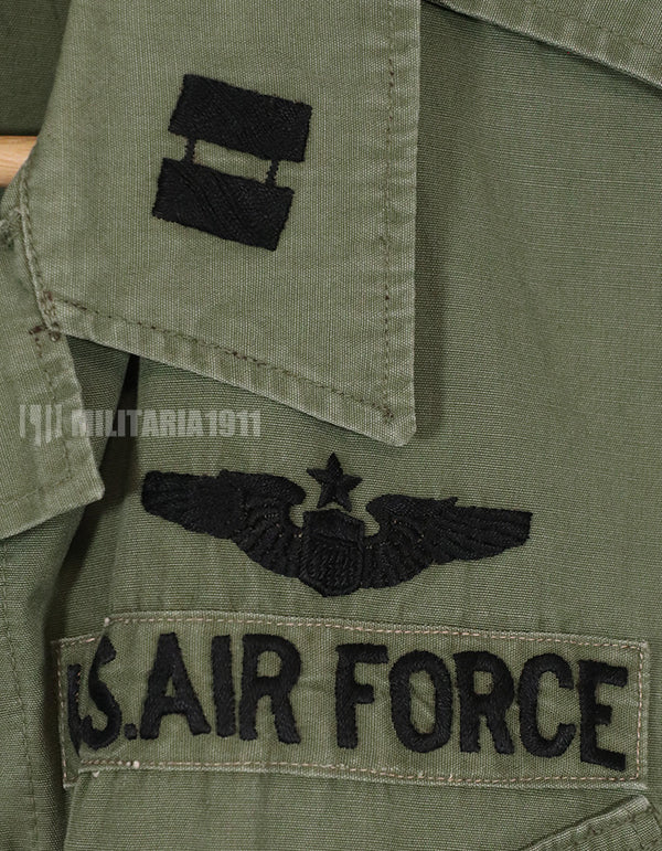 実物　1964年会計　1st Model ジャングルファティーグ　ジャケット　USAF パッチ付き（初付け）　