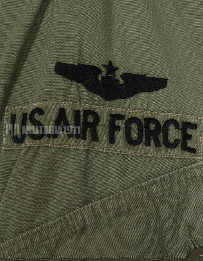実物　1964年会計　1st Model ジャングルファティーグ　ジャケット　USAF パッチ付き（初付け）　