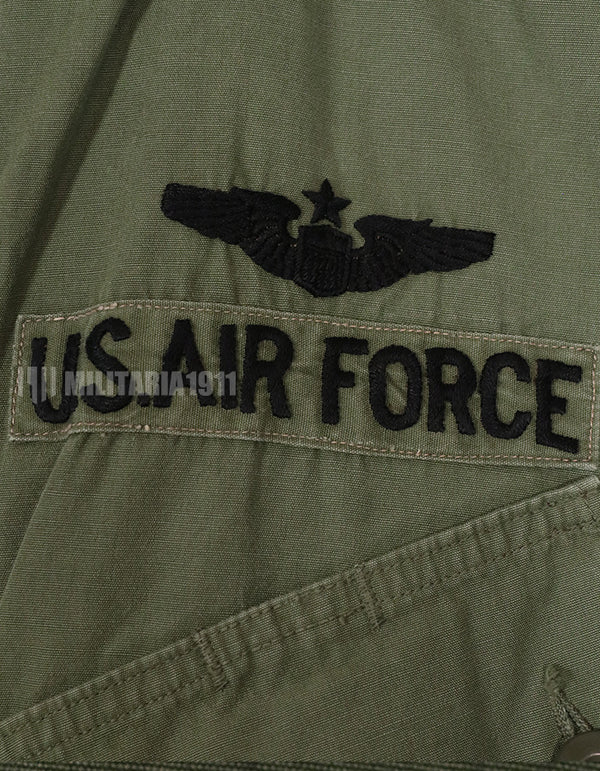 実物　1964年会計　1st Model ジャングルファティーグ　ジャケット　USAF パッチ付き（初付け）　