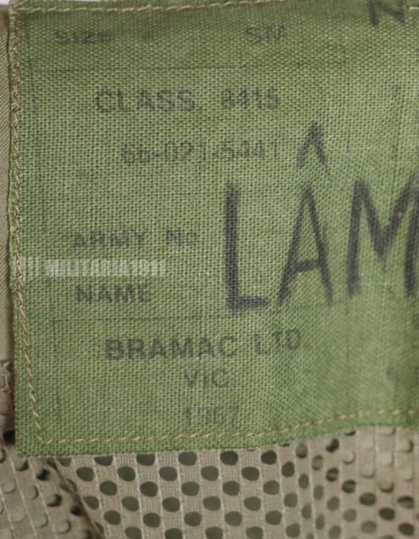 実物　1967年製　AATTV オーストラリア陸軍　迷彩レインコート　中古品　BRAMAC LTO VIC