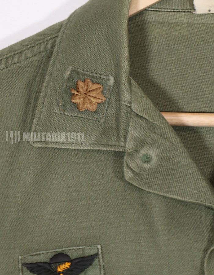 実物　1972年製　OG-107　ユーティリティシャツ　101空挺師団仕様（パッチ後付けあり）