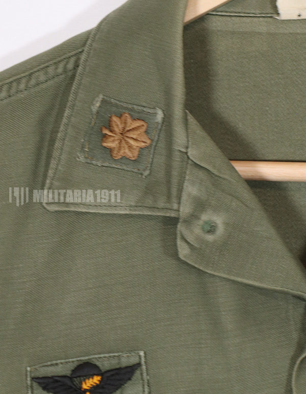 実物　1972年製　OG-107　ユーティリティシャツ　101空挺師団仕様（パッチ後付けあり）