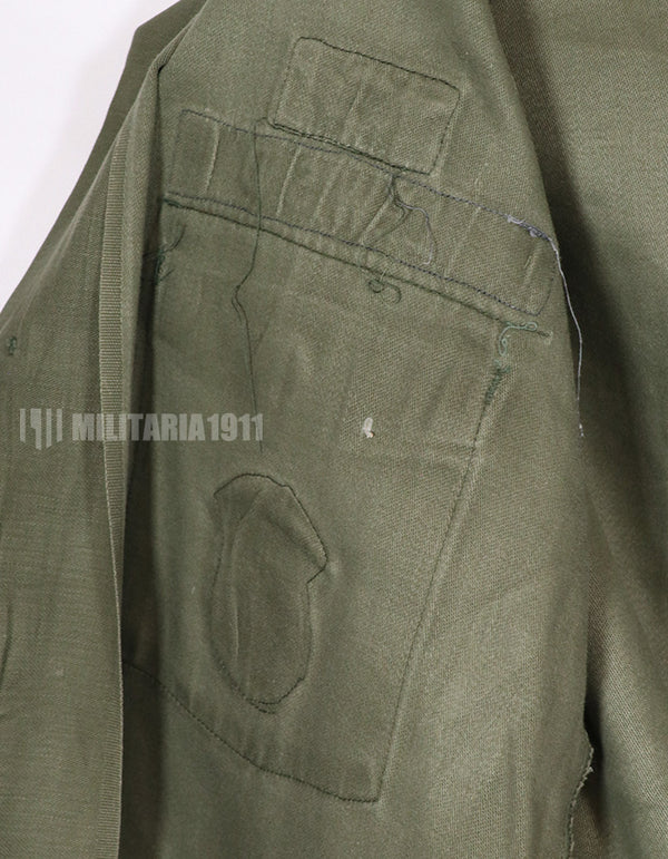 実物　1972年製　OG-107　ユーティリティシャツ　101空挺師団仕様（パッチ後付けあり）