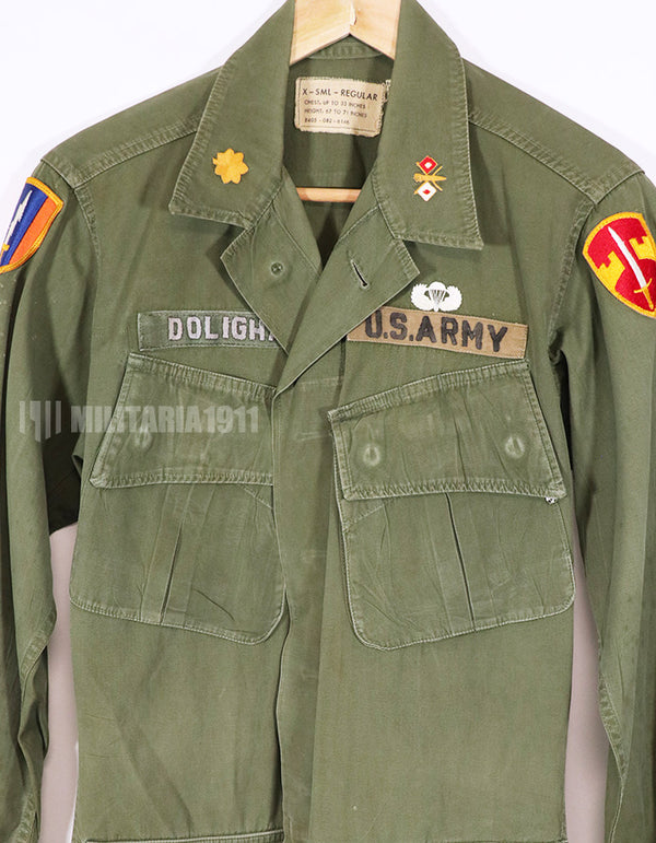 Real 3rd Model Jungle Fatigue Jacket Non Ripstop with MACV Patch  and Direct Embroidery Insignias