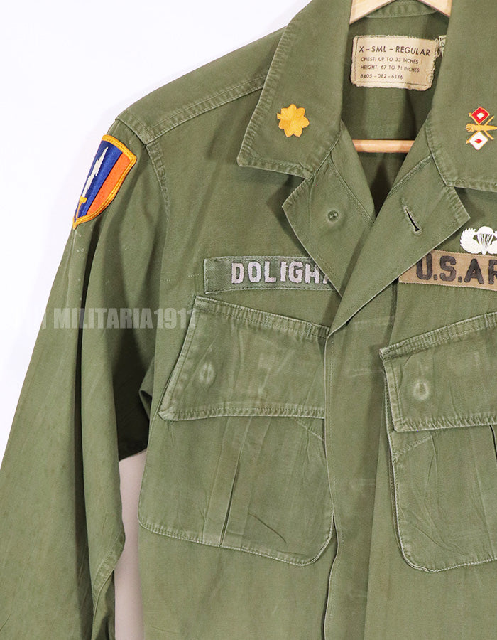 Real 3rd Model Jungle Fatigue Jacket Non Ripstop with MACV Patch  and Direct Embroidery Insignias