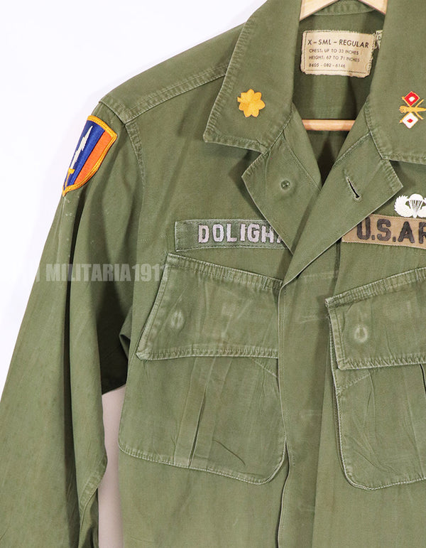 Real 3rd Model Jungle Fatigue Jacket Non Ripstop with MACV Patch  and Direct Embroidery Insignias