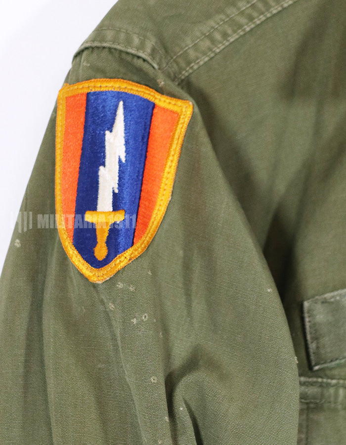 Real 3rd Model Jungle Fatigue Jacket Non Ripstop with MACV Patch  and Direct Embroidery Insignias