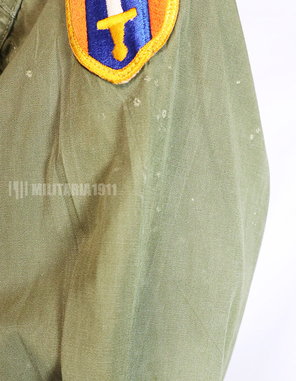 Real 3rd Model Jungle Fatigue Jacket Non Ripstop with MACV Patch  and Direct Embroidery Insignias