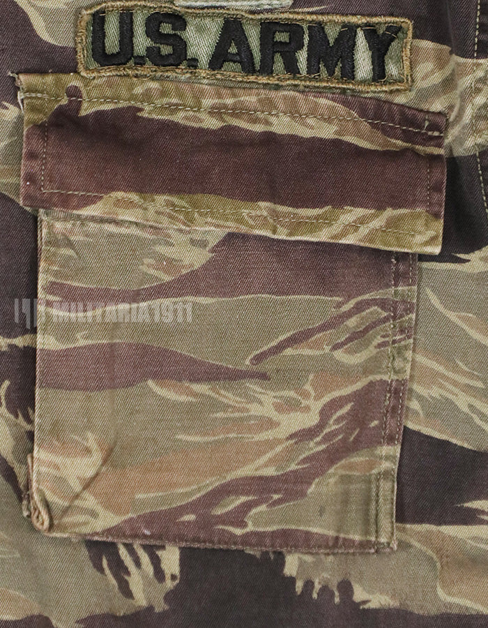 実物　タイガーストライプ　シャツ　ARVN クラシックパターン　レストアパッチ付