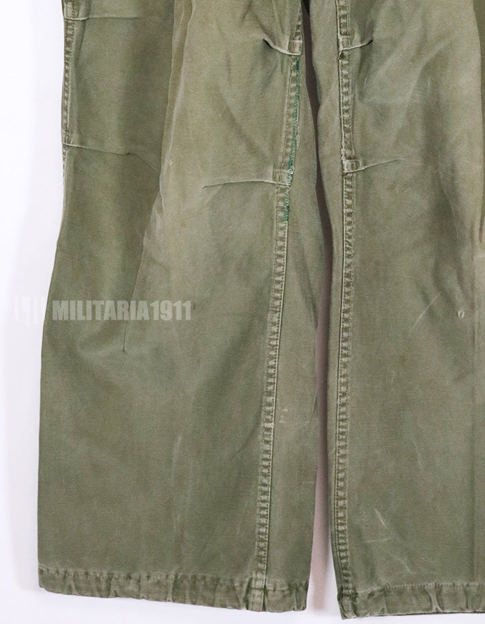 実物　アメリカ軍　M51 コットンフィールドパンツ　中古品 Regular- Small