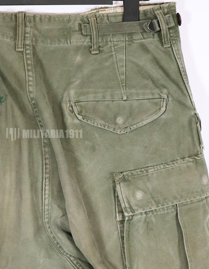 実物　アメリカ軍　M51 コットンフィールドパンツ　中古品 Regular- Small