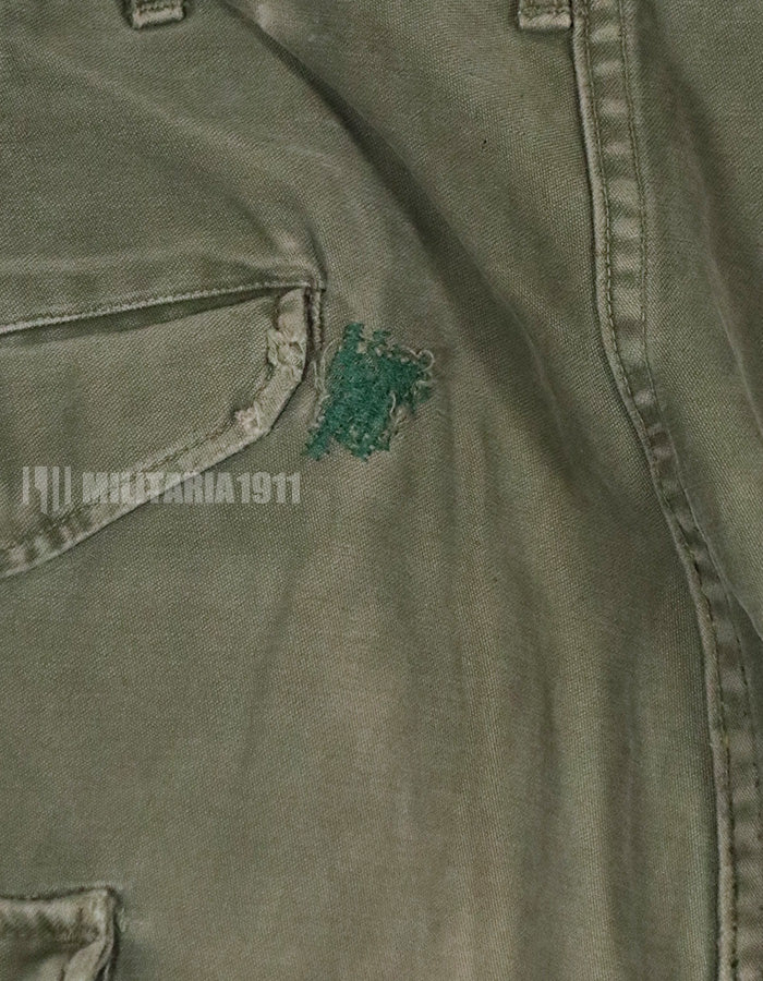 実物　アメリカ軍　M51 コットンフィールドパンツ　中古品 Regular- Small