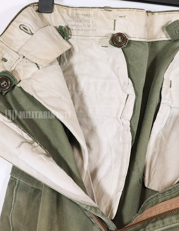 実物　アメリカ軍　M51 コットンフィールドパンツ　中古品 Regular- Small