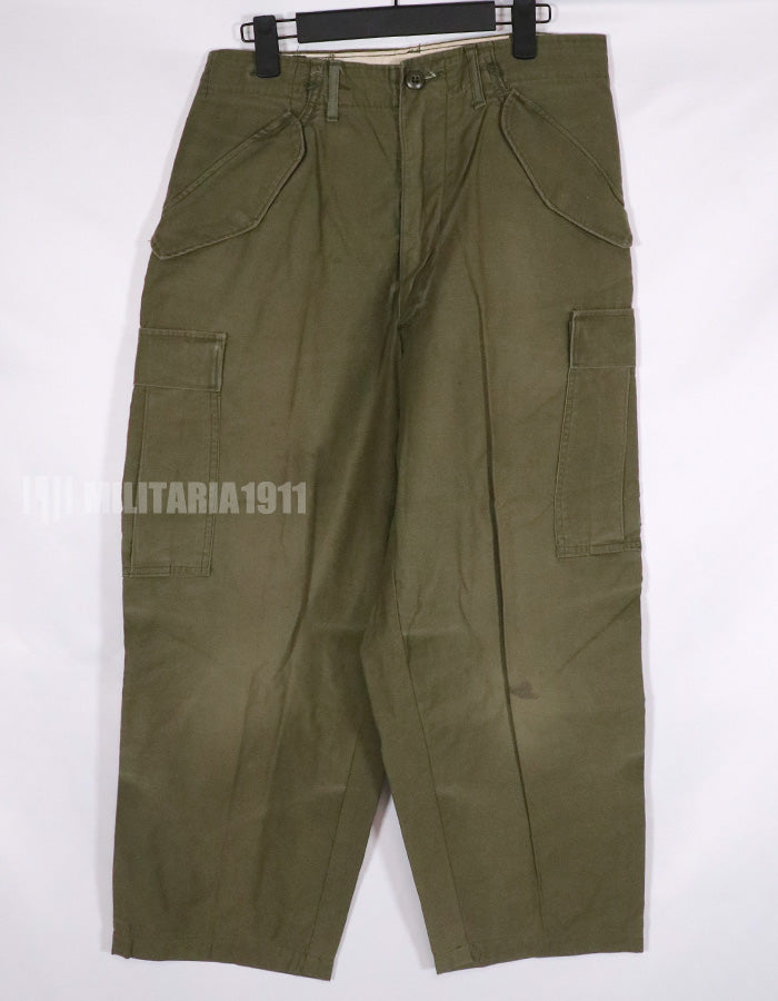実物　1973年製 M65 コットンフィールドパンツ　中古品　退色あり