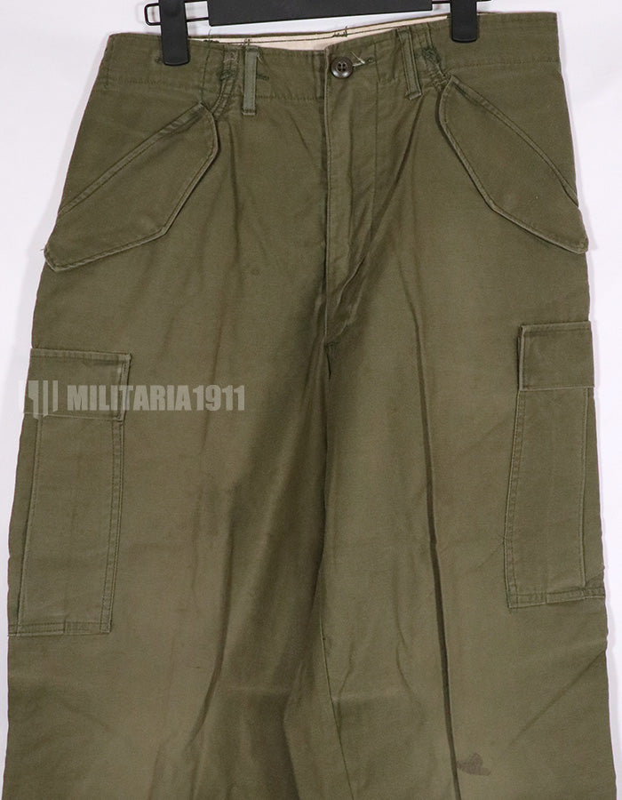 実物　1973年製 M65 コットンフィールドパンツ　中古品　退色あり