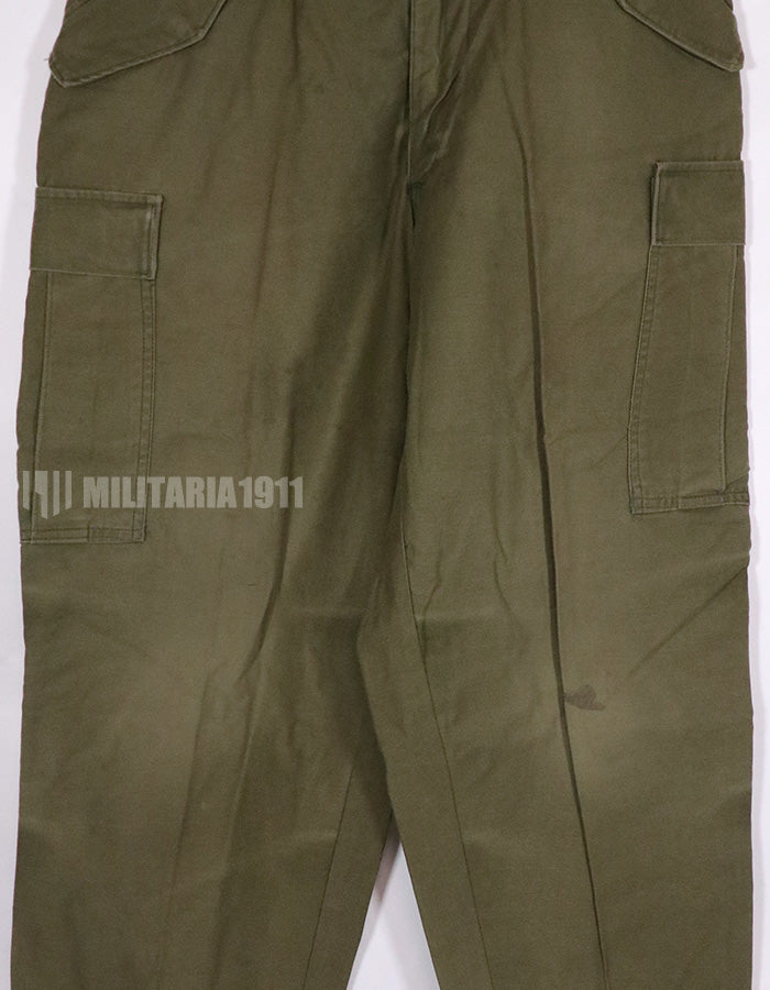 実物　1973年製 M65 コットンフィールドパンツ　中古品　退色あり