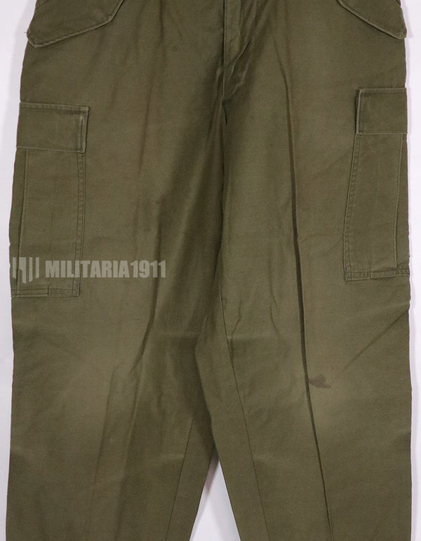 実物　1973年製 M65 コットンフィールドパンツ　中古品　退色あり