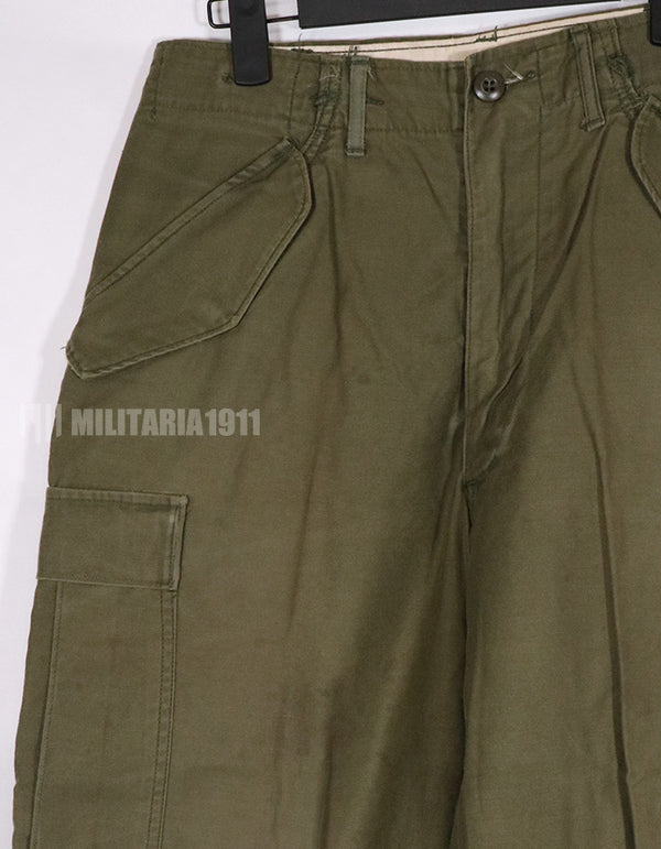 実物　1973年製 M65 コットンフィールドパンツ　中古品　退色あり