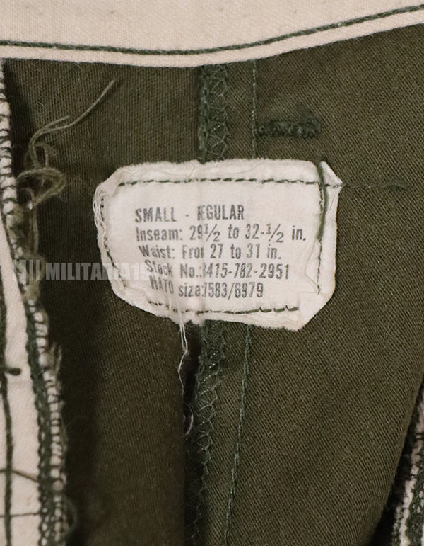 実物　1973年製 M65 コットンフィールドパンツ　中古品　退色あり