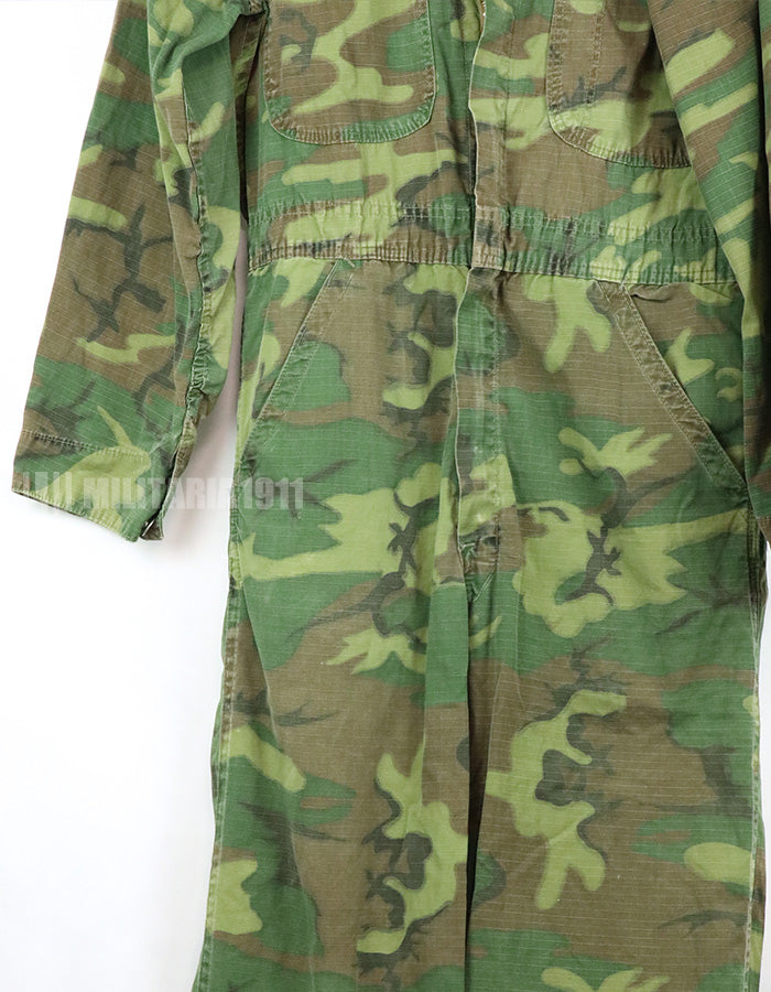 レプリカ扱い　実物ERDL生地使用　カバーオール　ハンティング用民生品　中古品