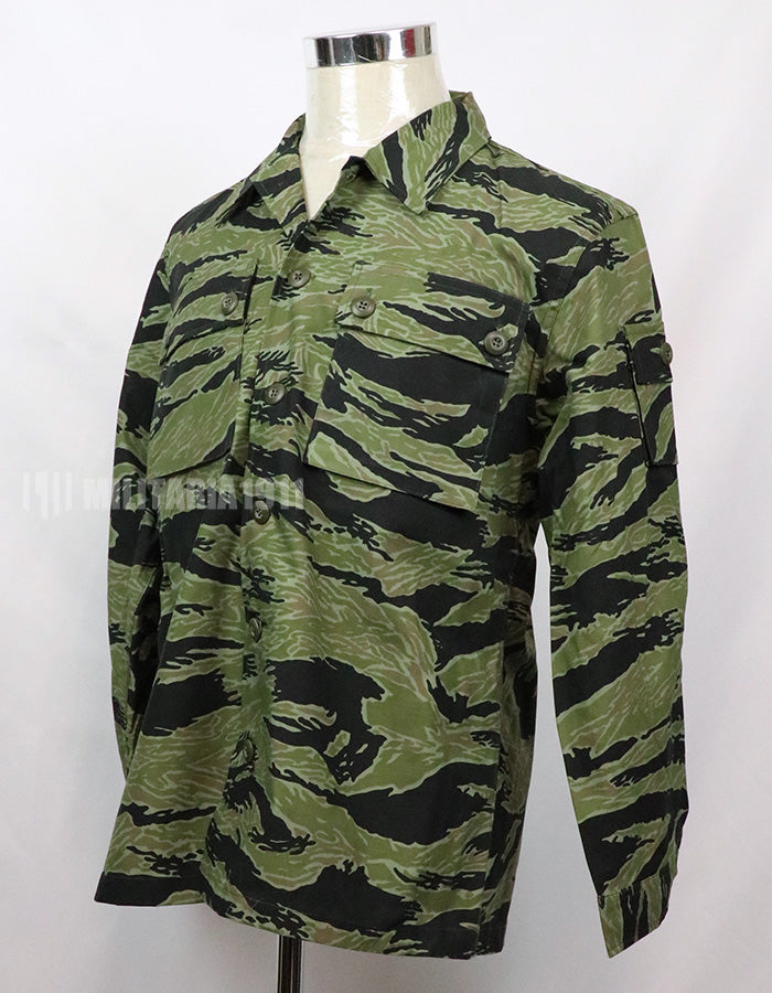Replica Tiger Stripe Asian Cut Top and Bottom Set  Low Cost made