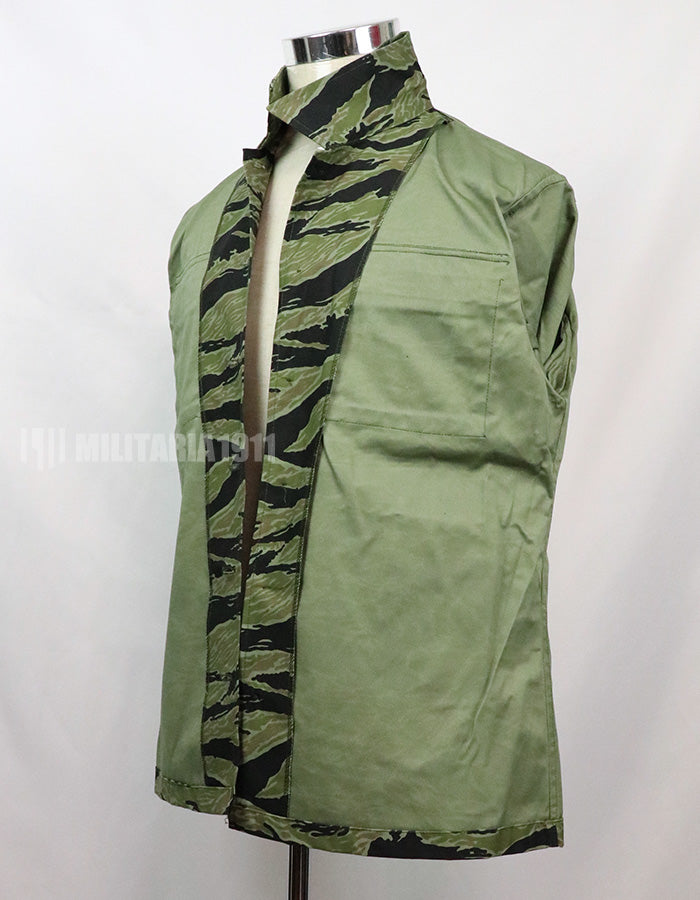 Replica Tiger Stripe Asian Cut Top and Bottom Set  Low Cost made