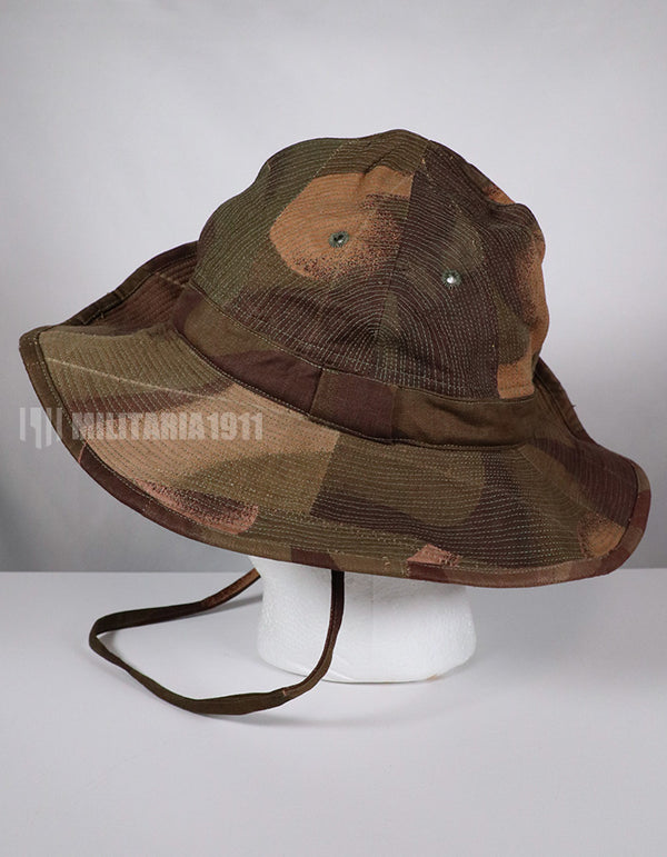 Real Fabric Replica French Army South Vietnam Army Windproof Camouflage Bush Hat Used