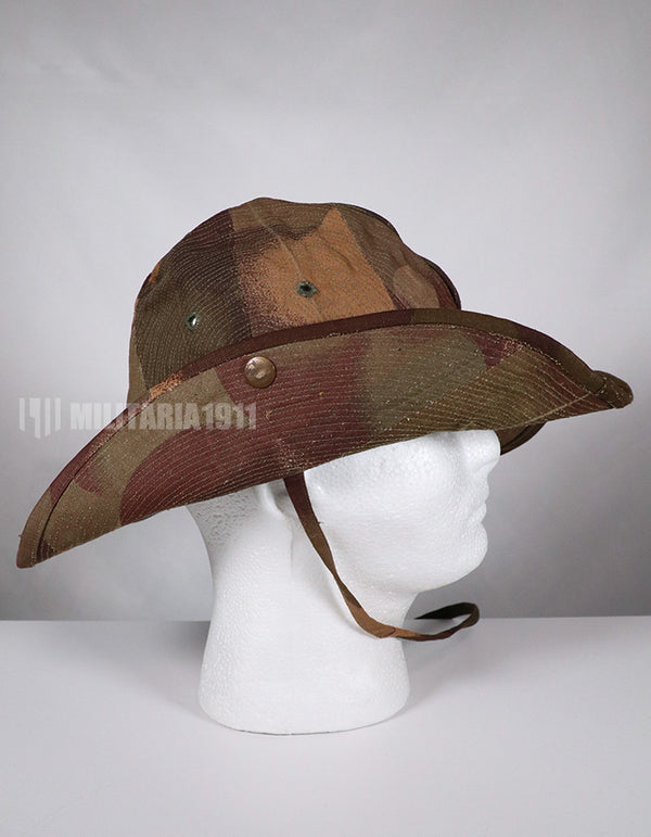 Real Fabric Replica French Army South Vietnam Army Windproof Camouflage Bush Hat Used