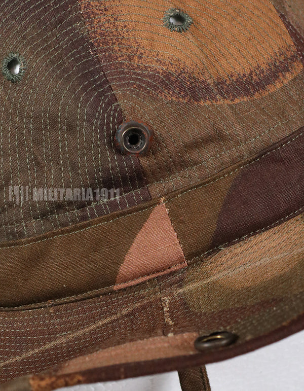 Real Fabric Replica French Army South Vietnam Army Windproof Camouflage Bush Hat Used